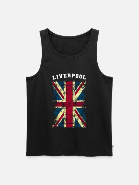 Liverpool - Men's Premium Organic Tank Top - black