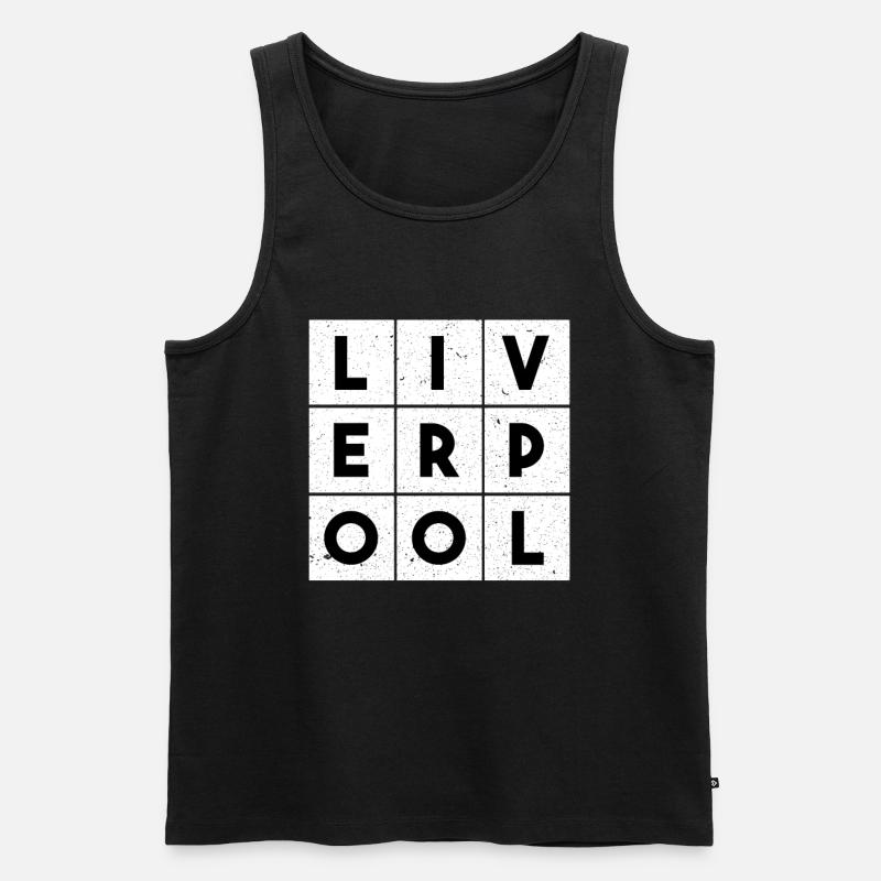Liverpool - Männer Premium Bio Tank Top - Schwarz