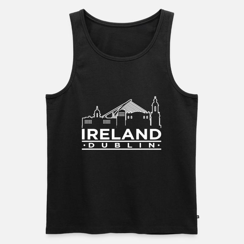 Irland - Männer Premium Bio Tank Top - Schwarz
