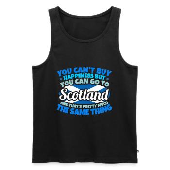 Schottland - Männer Premium Bio Tank Top - Schwarz - Vorne - Michal (187cm)