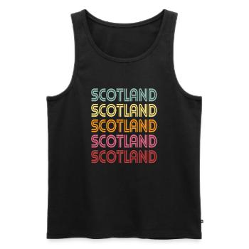 Schottland - Männer Premium Bio Tank Top - Schwarz - Vorne - Michal (187cm)