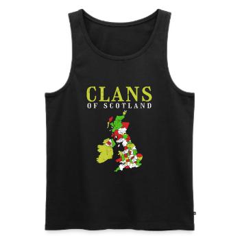 Schottland - Männer Premium Bio Tank Top - Schwarz - Vorne - Michal (187cm)