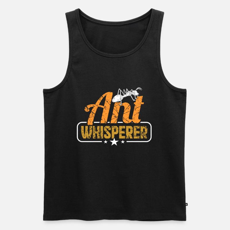 Ameise - Männer Premium Bio Tank Top - Schwarz