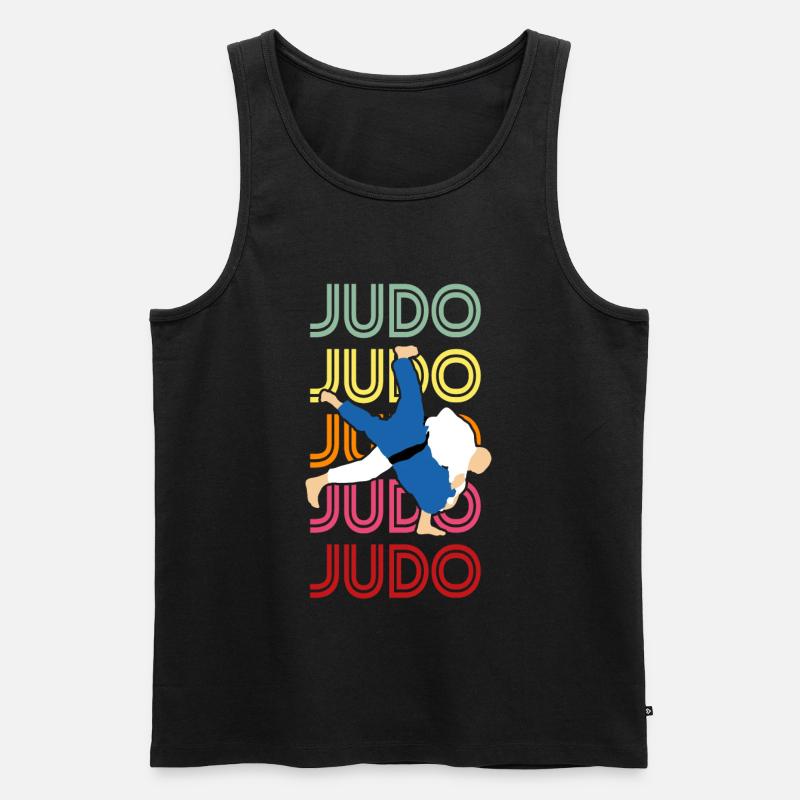 Judo - Männer Premium Bio Tank Top - Schwarz