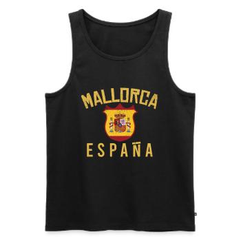 Mallorca - Männer Premium Bio Tank Top - Schwarz - Vorne - AI Model Male 178 light (178cm)