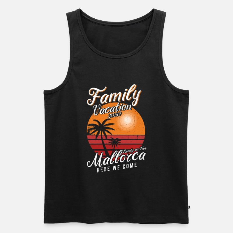 Mallorca - Männer Premium Bio Tank Top - Schwarz