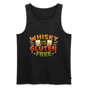 whisky - Débardeur bio Premium Homme - noir - Devant - AI Model Male 178 light (178cm)