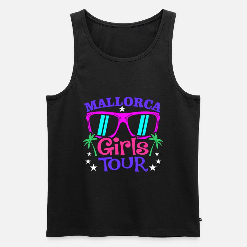 Mallorca - Männer Premium Bio Tank Top - Schwarz