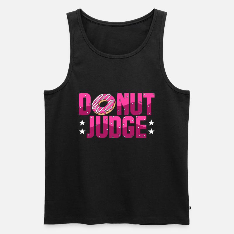 Donut - Männer Premium Bio Tank Top - Schwarz