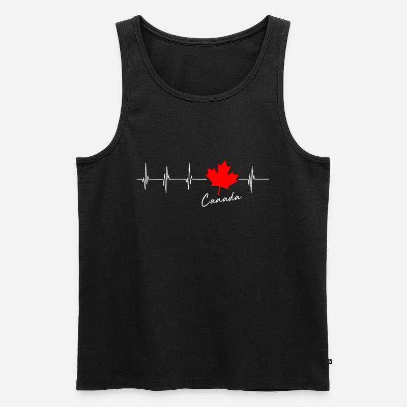 Kanada - Männer Premium Bio Tank Top - Schwarz