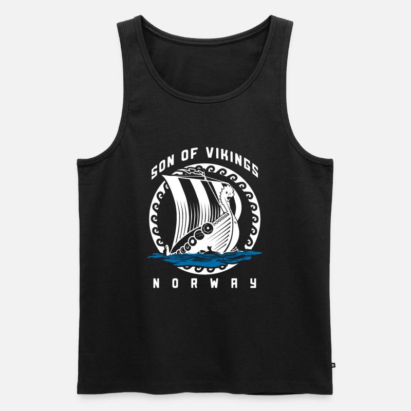 Norwegen - Männer Premium Bio Tank Top - Schwarz
