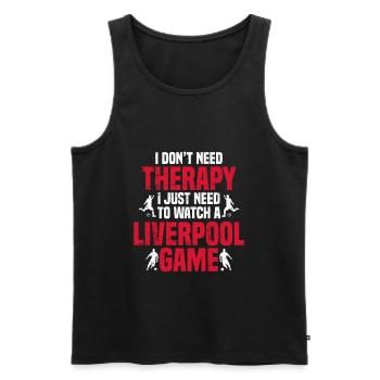 Liverpool - Men's Premium Organic Tank Top - black - Front - AI Model Male 178 light (178cm)