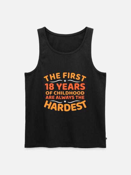 18th birthday - Men's Premium Organic Tank Top - black