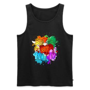 Nurse nurse - Men's Premium Organic Tank Top - black - Front - AI Model Male 178 light (178cm)