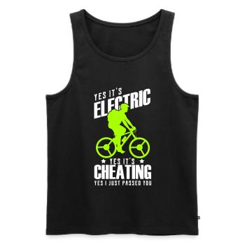 bicycle - Men's Premium Organic Tank Top - black - Front - Michal (187cm)