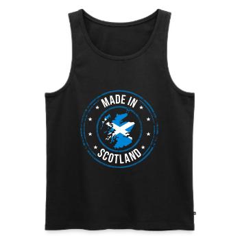 Schottland - Männer Premium Bio Tank Top - Schwarz - Vorne - Michal (187cm)