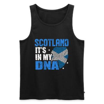 Schottland - Männer Premium Bio Tank Top - Schwarz - Vorne - Michal (187cm)