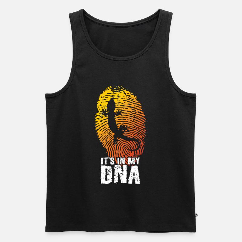 Gecko - Männer Premium Bio Tank Top - Schwarz