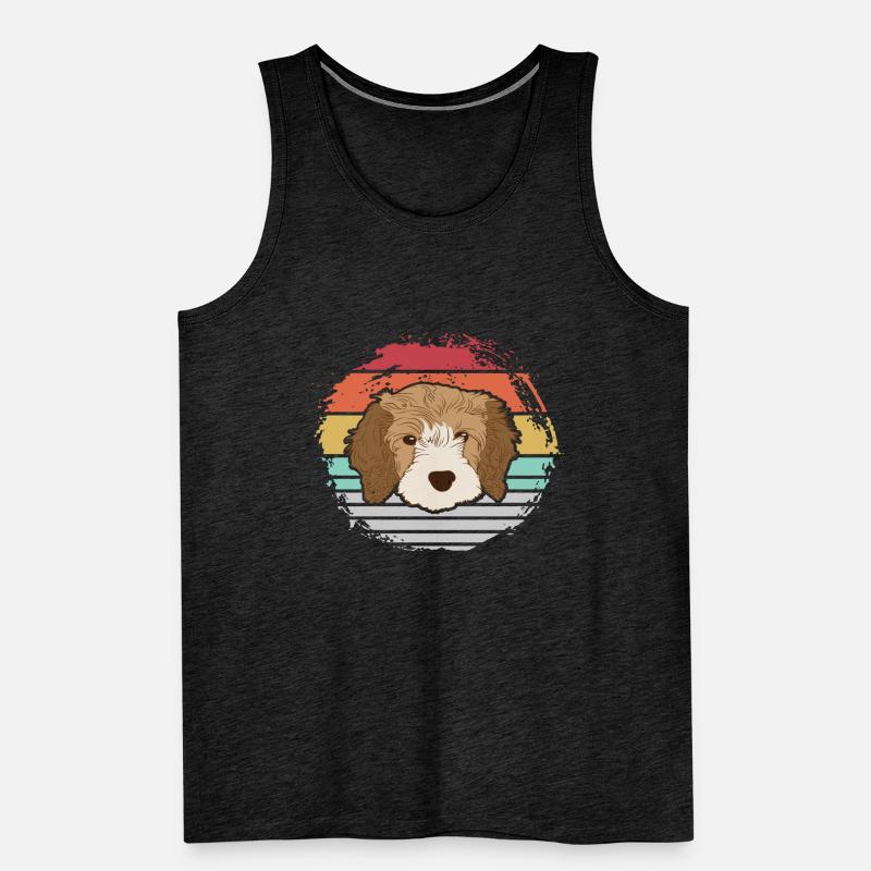 Cavapoo Hund Männer Premium Bio Tank Top