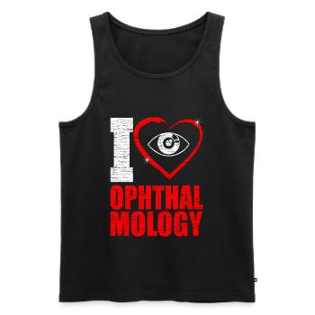 Ophthalmologist - Men's Premium Organic Tank Top - black - Front - Michal (187cm)