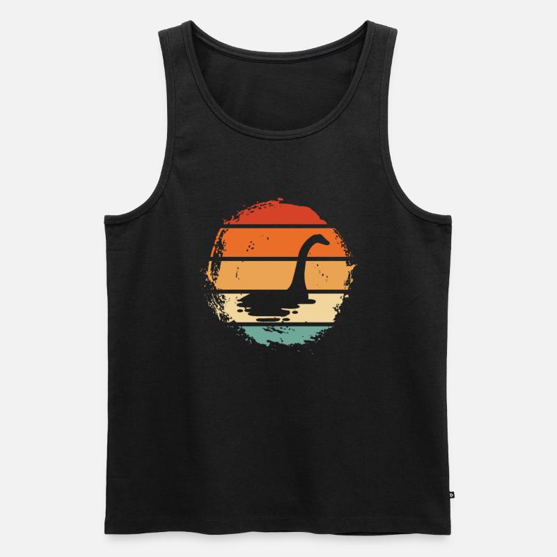 Loch Ness Monster - Männer Premium Bio Tank Top - Schwarz
