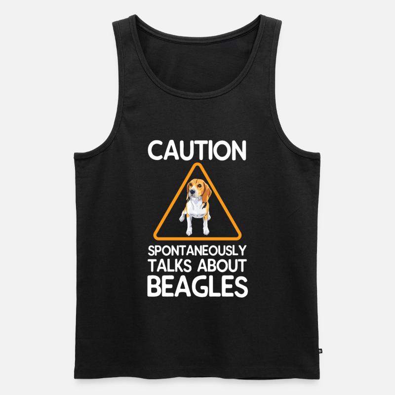 Beagle - Männer Premium Bio Tank Top - Schwarz