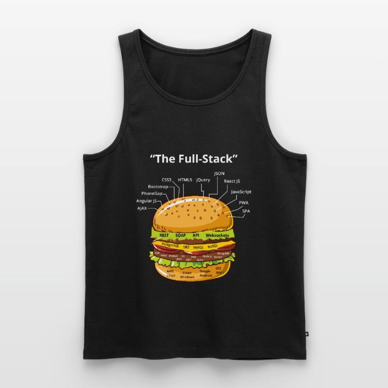 Computer Programmierer Programmierer Software Burger Liebhaber Männer Premium Bio Tank Top