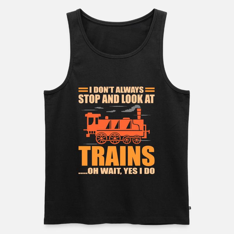 Zug - Männer Premium Bio Tank Top - Schwarz