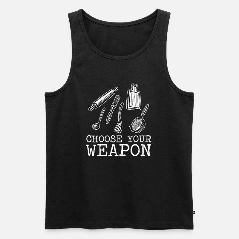 Backen - Männer Premium Bio Tank Top - Schwarz