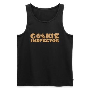 Bake - Men's Premium Organic Tank Top - black - Front - AI Model Male 178 light (178cm)