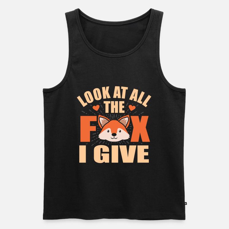 Fuchs - Männer Premium Bio Tank Top - Schwarz
