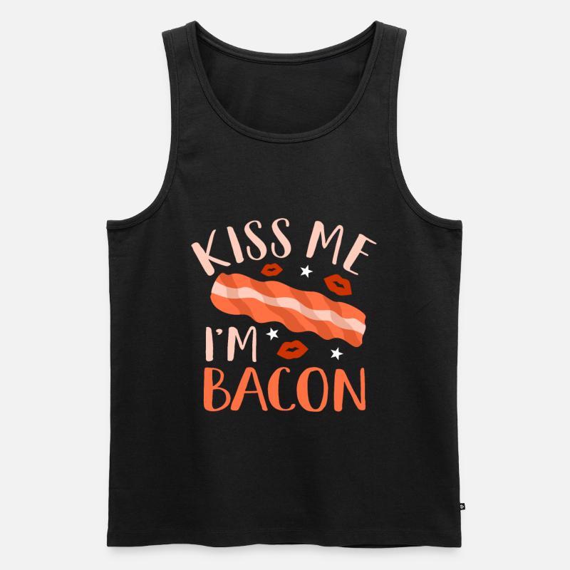 Bacon - Männer Premium Bio Tank Top - Schwarz
