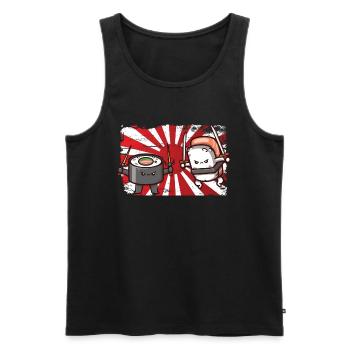 Japon - Débardeur bio Premium Homme - noir - Devant - Michal (187cm)