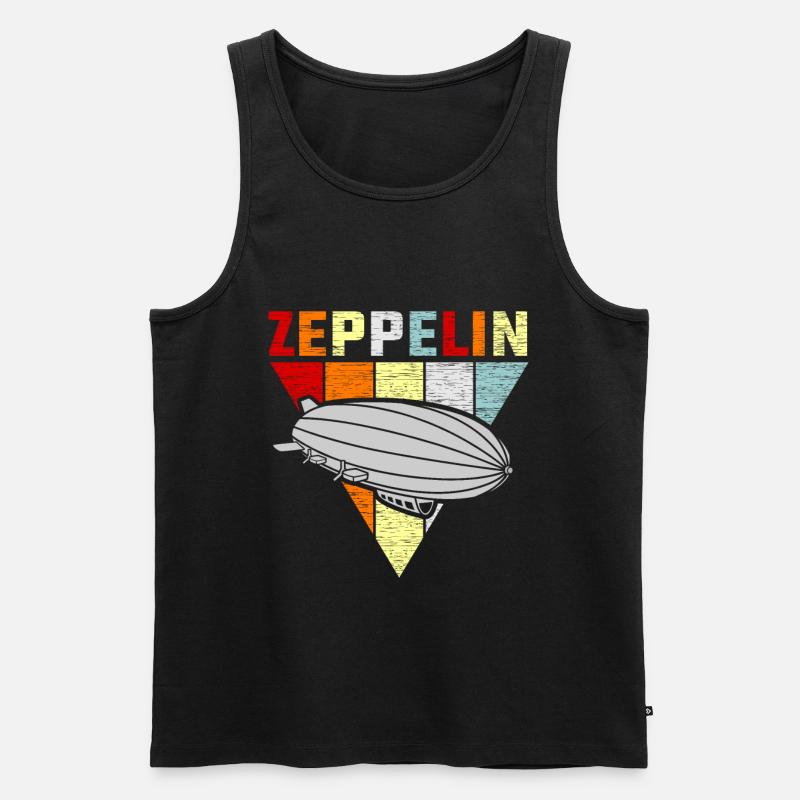 Zeppelin - Männer Premium Bio Tank Top - Schwarz