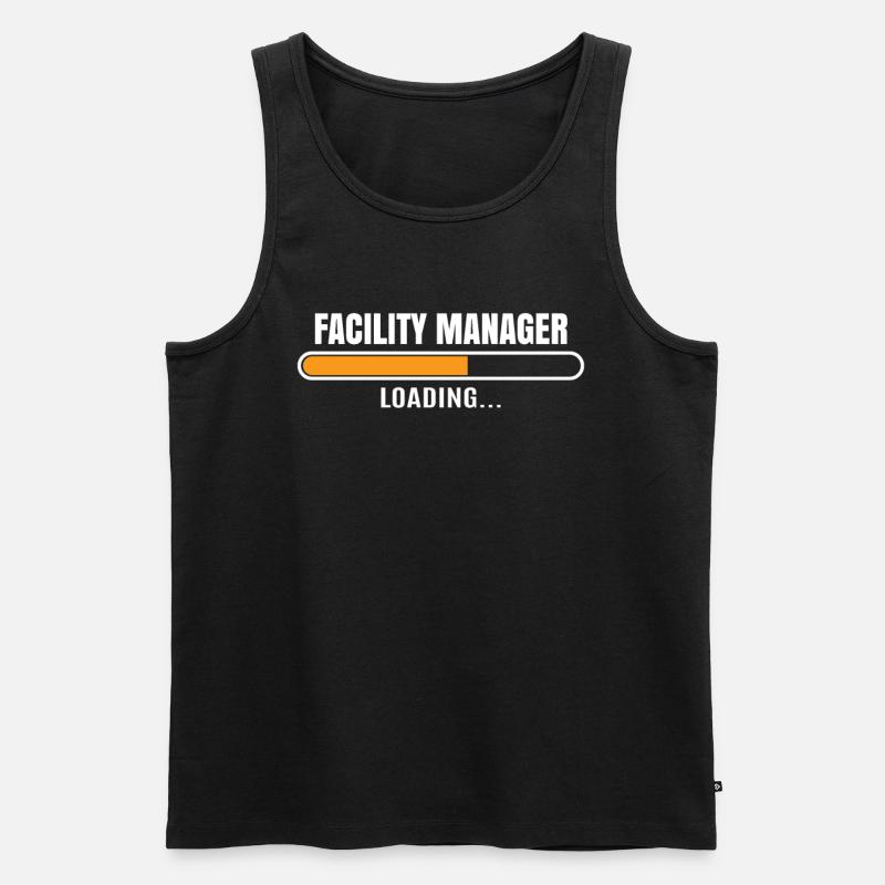 Facility Manager Beruf Mitarbeiterin Geschenkidee - Männer Premium Bio Tank Top - Schwarz