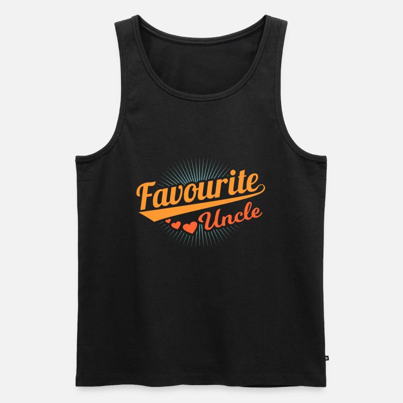Onkel - Männer Premium Bio Tank Top - Schwarz