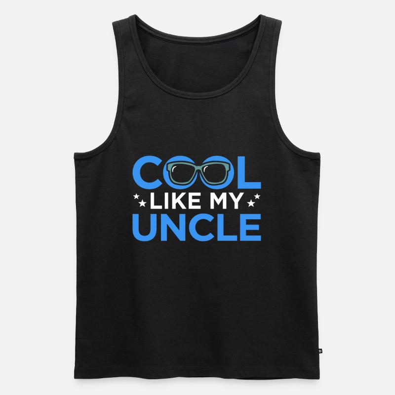 Onkel - Männer Premium Bio Tank Top - Schwarz