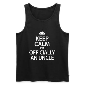 Onkel Motiv Geschenkidee - Männer Premium Bio Tank Top - Schwarz - Vorne - Michal (187cm)