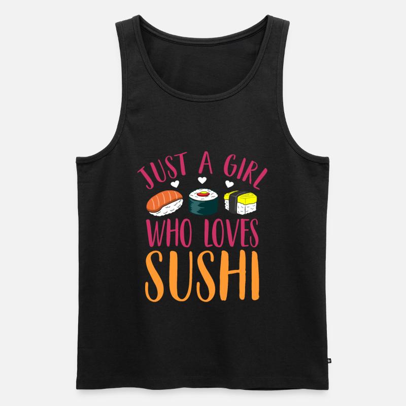 Sushi - Männer Premium Bio Tank Top - Schwarz