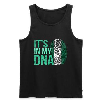 Nigeria - Männer Premium Bio Tank Top - Schwarz - Vorne - Michal (187cm)