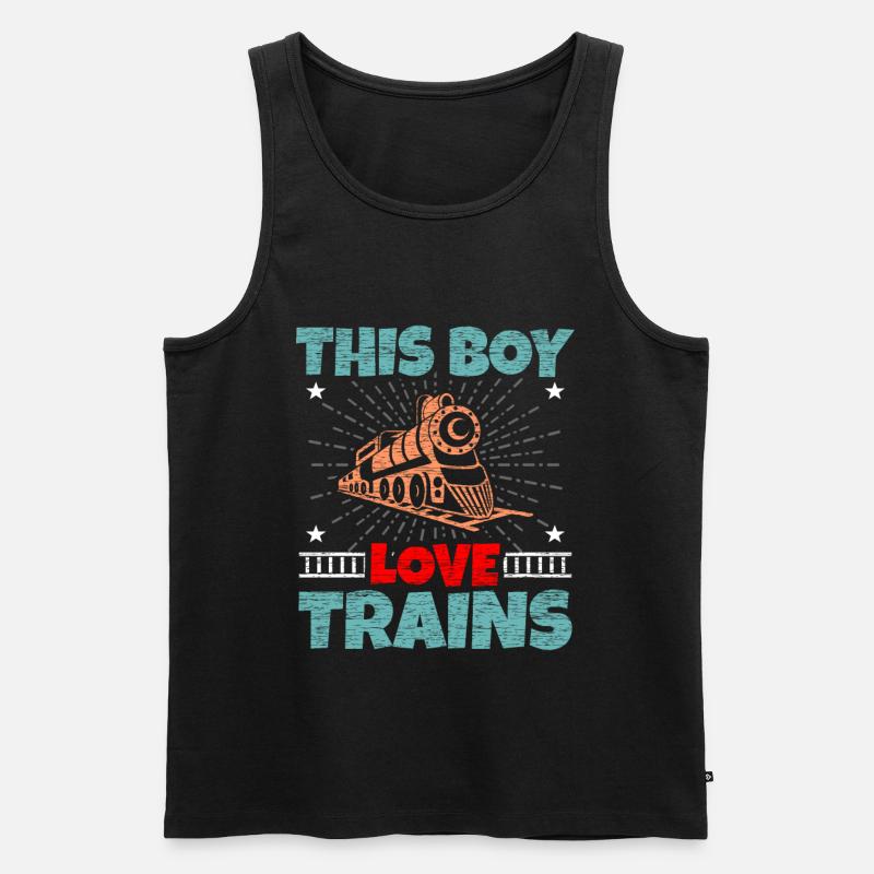 Zug - Männer Premium Bio Tank Top - Schwarz