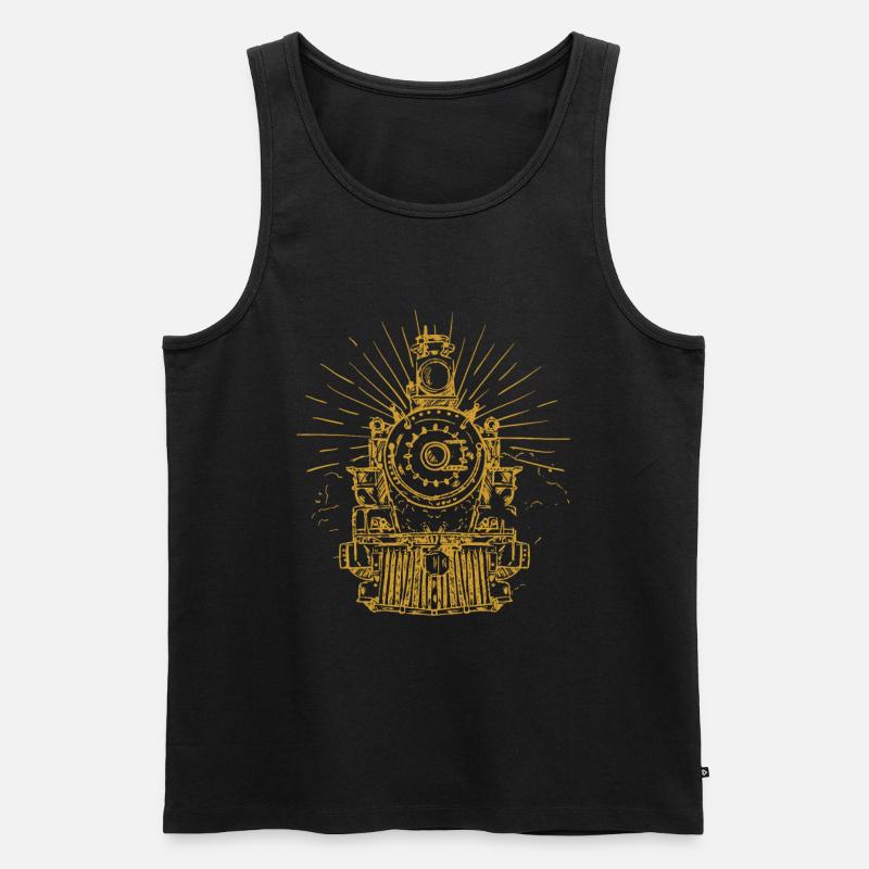 Zug - Männer Premium Bio Tank Top - Schwarz