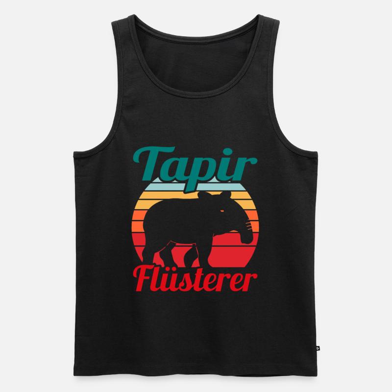 Tapir Säugetier Niedliche Geschenkidee - Männer Premium Bio Tank Top - Schwarz
