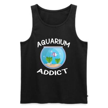 Aquarium - Débardeur bio Premium Homme - noir - Devant - AI Model Male 178 light (178cm)