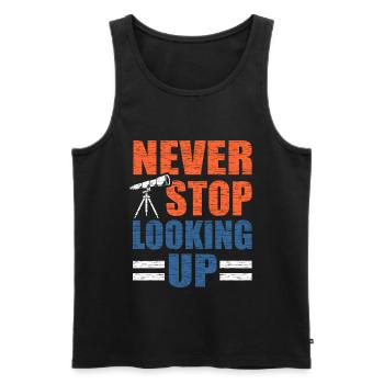 Astronomie - Männer Premium Bio Tank Top - Schwarz - Vorne - Michal (187cm)