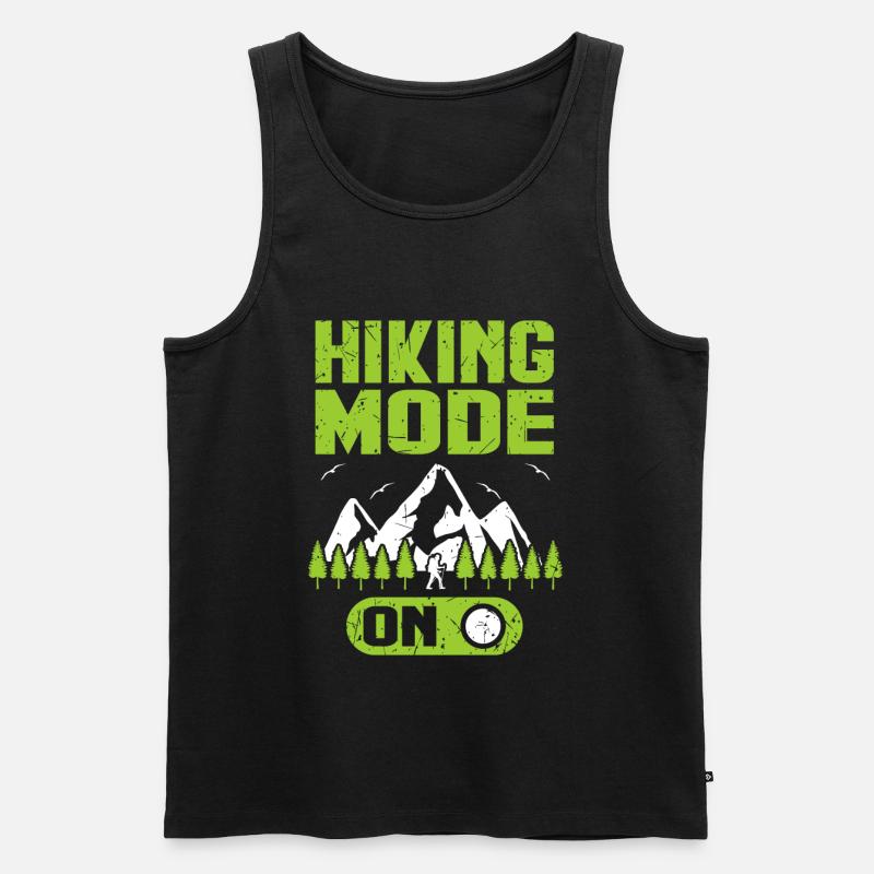 Wandern - Männer Premium Bio Tank Top - Schwarz