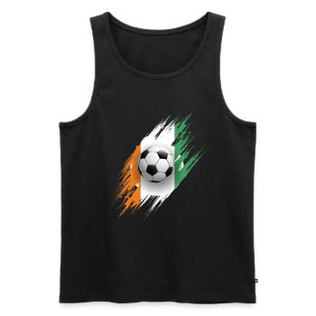 Elfenbeinküste Afrika Geschenkidee - Männer Premium Bio Tank Top - Schwarz - Vorne - AI Model Male 178 light (178cm)