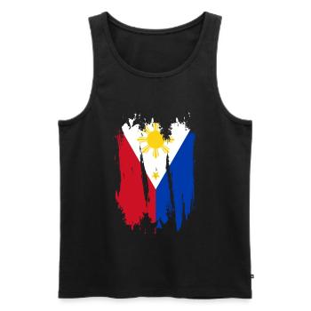Philippines - Débardeur bio Premium Homme - noir - Devant - Michal (187cm)