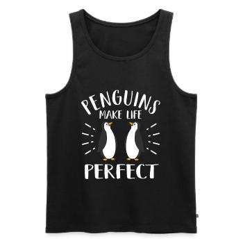 Pingouin - Débardeur bio Premium Homme - noir - Devant - Michal (187cm)
