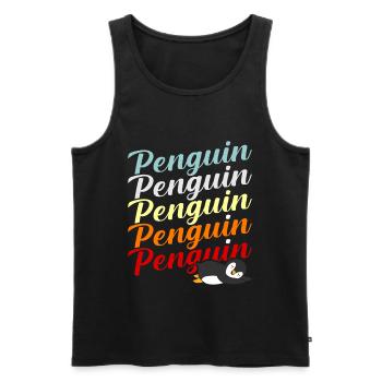 Pingouin - Débardeur bio Premium Homme - noir - Devant - Michal (187cm)